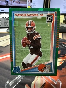 Panini Donruss Shedeur Sanders 2025 clasificación novato óptica verde Pandora Prizm 16/25 - Imagen 1 de 2