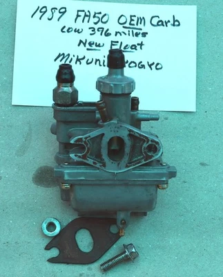 Carburador Suzuki Fa50 1989 OEM Mikuni (poco de 396 millas) Foto 1 de 4
