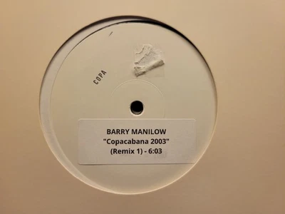 Barry Manilow, Copacabana, 2003 remix, 12" vinyl, white label - Image 1 of 4