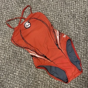 Traje de baño vintage años 90 Speedo One Piece OSG Team bordado estampado S rojo - Imagen 1 de 12
