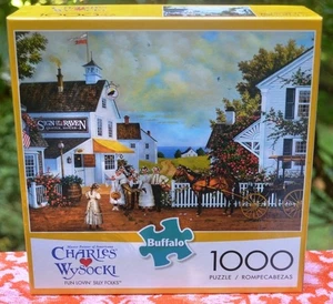 100% komp. BUFFALO CHARLES WYSOCKI 1000-TEILIGES PUZZLE - FUN LOVIN' SILLY FOLKS - Bild 1 von 2