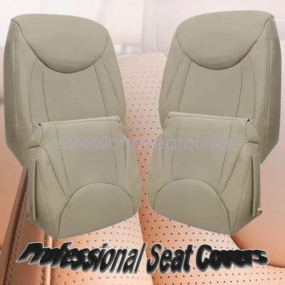 Cubierta de asiento delantera inferior/parte superior cuero tostado para Lexus LS430 2001 a 2006 Foto 1 de 4