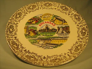 [Y5] 9" COLLECTOR PLATE Arkansas THE WONDER STATE - Picture 1 of 3