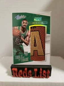 2015-16 Panini Absolute Tools of The Trade Ball Relic Jordan Mickey 4/4 Celtics - Picture 1 of 9