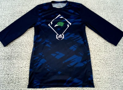 Camiseta deportiva Adidas Endicott College para hombre M azul manga larga Foto 1 de 4