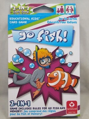 Cartamundi 2 in 1 Educational Card Game GO FISH! & MEMORY Brand New - Image 1 of 4