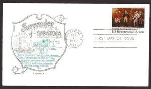 1728 13c Kapitulation bei Saratoga FDC Artopages Gütesiegel 7.10.1977 Mängel - Bild 1 von 1