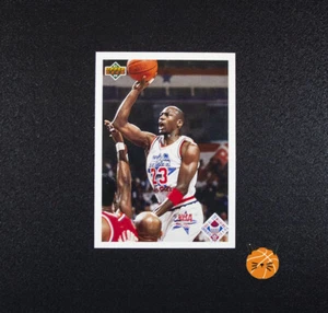 1991-92 Upper Deck Michael Jordan Card 48 All-Star Checklist Chicago Bulls - Picture 1 of 2