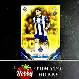 TOPPS CROMO ZAFIRO UEFA 2023-24 JORGE SANCHEZ RC/75 AMARILLO REFRACTOR PORTO - Imagen 1 de 2