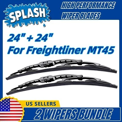 Paquete de 2 escobillas limpiaparabrisas estándar - aptas para Freightliner MT45 1998-2007 - 30240x2 Foto 1 de 4
