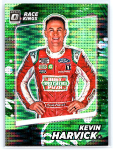 Kevin Harvick 2022 Panini Donruss Optic Race Kings Lime Green Pulsar Prizm #4
