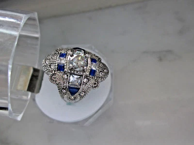  Anel de noivado de diamante 7 mm off white  - Imagem 1 de 4