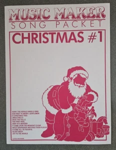 Music Maker Lap Harp Song Packet Christmas #1 - 12 Songs + Lyrics, Very Nice - Picture 1 of 3