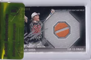 Clay Guida Signed 2012 Topps UFC Knockout Fight Mat Relics Card #FM-CG BAS COA - Picture 1 of 12
