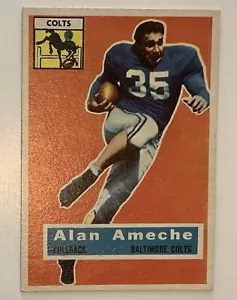 1956 Topps NFL Football Alan Ameche card #12 Baltimore Colts Near Mint condition - Picture 1 of 7