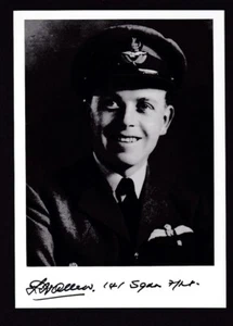 WW2 BOB pilot Flt Lieut. Leslie Allen signed photograph with certificate - Picture 1 of 3