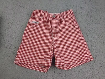Pantalones Cortos Vintage Niñas Riders Rojo Cuadros 6x Hechos en EE. UU.  Foto 1 de 4