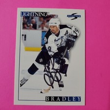 Brian Bradley AUTO 1995-96 Score Hockey #232 Tampa Bay Lightning Signed