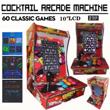 Cocktail Arcade Machine With 60 Classic Games Erect Video Game Commercial
