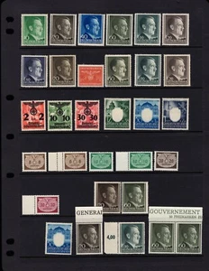 GERMANY Occupied Poland All Mint Never Hinged MNH 31 Stamps L - Picture 1 of 2