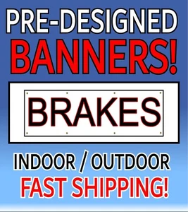 Brakes Car Advertising Vinyl Banner BN Sign Many Sizes USA 13oz. shop mechanic - Bild 1 von 1