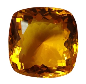 AAA+ Large yellow Citrine 136 Ct. Cushion Cut Loose Gemstone Gift for Women/Her - Picture 1 of 7