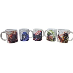 Star Wars Character Ceramic Coffee Mug Set 5 pcs Darth Vader Yoda Obi-Wan - Picture 1 of 14