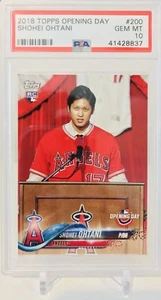 2018 Topps Opening Day Shohei Ohtani Rookie Card PSA Graded 10 GEM MT Invest! - Picture 1 of 2