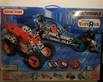 Erector Multimodels Construction Set 50  Models 610+ Pieces Toys R Us Sealed Box - Image 1 of 4