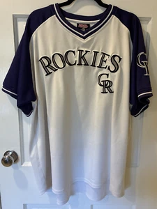 Colorado Rockies Men's XXL Stitches Athletic Gear pullover Jersey - Picture 1 of 18
