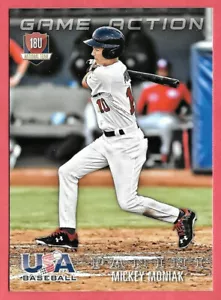 2015 Mickey Moniak Panini USA Baseball Game Action Rookie Philadelphia Phillies - Picture 1 of 1