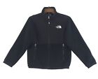 The North Face Boys Black Fleece Jacket Size M 10/12 Full Zip Casual Unisex