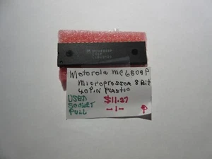 MOTOROLA MC6809P,MICROPROSSOR 8 bit, 40 PIN. USATO - Foto 1 di 1
