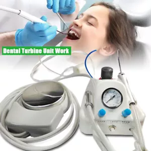 Portable Dental Lab Turbine Unit Work Air Compressor High Speed Handpiece 4 hole - Picture 1 of 18