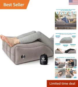 Wedge Pillow for Sleeping - Inflatable Leg Elevation Pillow for Swelling,Circ... - Picture 1 of 8