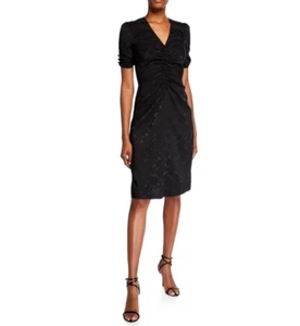 Jill Jill Stuart Ruched V-Neck Floral Dress Size 2 # 2NA 633 NEW - Picture 1 of 5