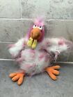 Jellycat Funky Chicken Pink & White Plush Soft Toy Beanie 6"