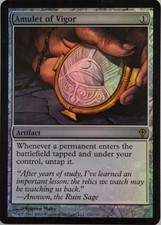 Magic the Gathering AMULET OF VIGOR Worldwake 121/145 - Near Mint Foil