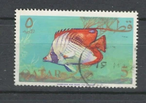 LOTE DE SELLOS 5R PECES VIDA MARINA POSTALES QATAR ORIENTE MEDIO USADOS (KATAR 471) - Imagen 1 de 1