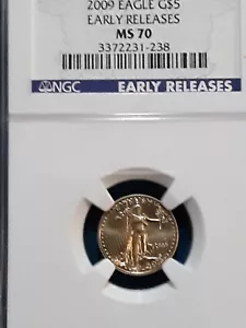 2009 GOLD EAGLE $5 EARLY RELEASES NGC MS 70 - Picture 1 of 8