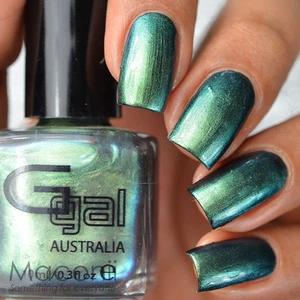 Glitter Gal Warped Teal Blue Green Colour Shifting Multichrome Nail Polish 15ml - Picture 1 of 6