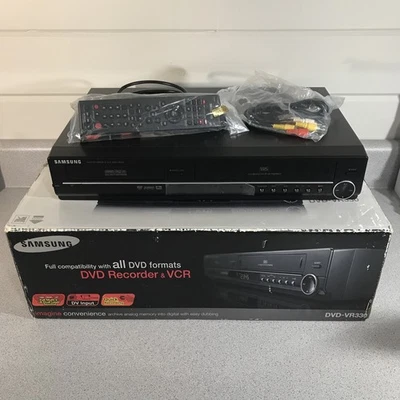 Samsung DVD-VR330 DVD Recorder VCR Combo VHS Player Remote NOS Ram Rw R 124 - Image 1 of 4