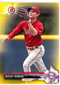 2017 Bowman - Prospects Mickey Moniak #BP135 Yellow (RC) - Picture 1 of 2