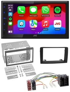 JVC Bluetooth USB MP3 2DIN DAB Autoradio für Fiat Idea ab 05 schwarz - Bild 1 von 10