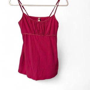 Hot pink tank top with adjustable straps #pinktop #y2k  hot pink, tank top - Picture 1 of 2
