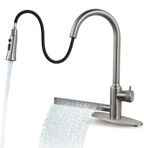 Miscelatore cucina sottomarino uscita cascata rubinetto acciaio inox marca scatola aperta - Foto 1 di 7