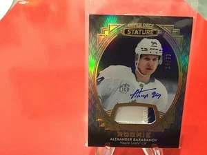 CARTE HOCKEY STATURE PORTRAIT ROOKIE AUTO PATCH Alexander barabanov 14/33 - Foto 1 di 2