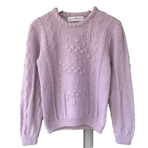 Maglione Peruvian Connection 100% Alpaca Taglia S Lavanda Cottagecore Nonna - Foto 1 di 7
