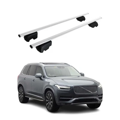 For Volvo V90 Cross Country 17-24 USA Gray Flush-Mounted Roof Rails Cross Bars Foto 1 de 4