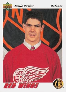 1991-92 Upper Deck Hockey Card #73 Jamie Parker Red Wings Defense Draft Choice - Picture 1 of 2